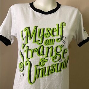 Beetlejuice White cotton strange and unusual T-Shirt top S